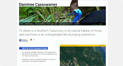 Desktop Screenshot of daintreecassowary.org.au